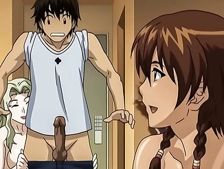 Lesbian Stepsister's Forbidden Fuck with Stepbro Hentai [Subtitled]