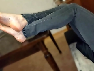 Experience the Ultimate Foot Fetish: Watch a Real Sex Tape of a Man Worshiping My Dirty Smelly Feet!