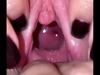 Whip your dick out for this luscious enchantress as she spreads her pussy wide open!