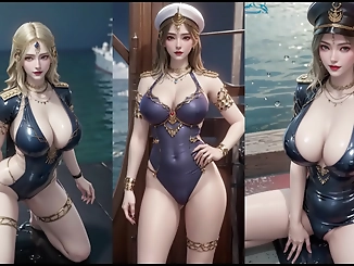 JAV Hottie with Monster Boobs is a Sensual Navy Officer!