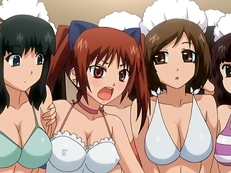 Wet and Wild Teen Orgy at the Public Pool! JAV Hentai [Subtitled]