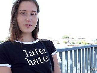 Cute German Fitness Model Mina K Seduces and Fucks at a Lost Place in Berlin