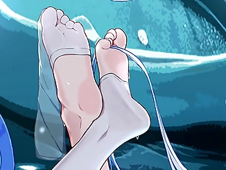 JOI - Your Luscious Asian Goddess Furina Saves the Day with a Quickshot [Femdom, Feet, Stroke to Beat]