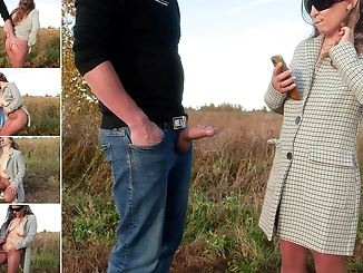 Revealing Her Love: Exhibitionist in Pantyhose Meets Stranger in Steamy Encounter