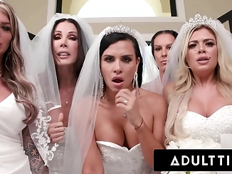 Warning: Do NOT Miss This Insane Reverse Gangbang Scene With Big Titty MILF Brides and Wedding Planner!