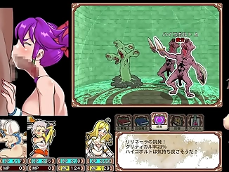 Watch as an Alluring Enchantress Explores a Dungeon with Her Bitches - Part 1!