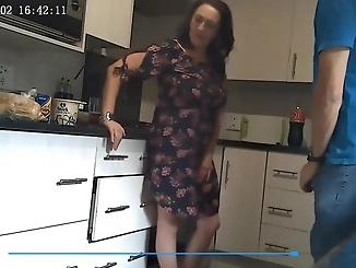 MILF Caught in Steamy Threesome with Step-Son: Jaw-Dropping Spycam Footage!